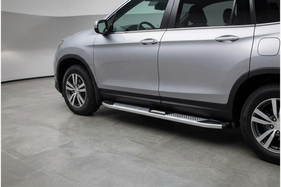 Honda Pilot 2015–2022 Mevsim Grey sivuporrastangot (2 kpl, alumiini) Kuva 1