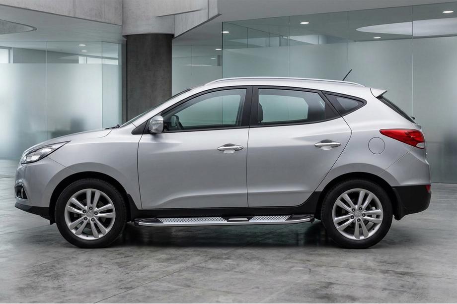 Hyundai IX-35 2010–2015 Mevsim Grey sivuporrastangot (2 kpl, alumiini) Image