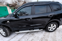 Hyundai Santa Fe 2 2006–2012 Mevsim Grey sivuporrastangot (2 kpl, alumiini) kuva 4
