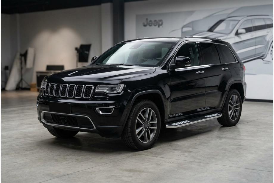 Jeep Grand Cherokee WK2 2010–2021 Mevsim Grey sivuporrastangot (2 kpl, alumiini) Kuva 1