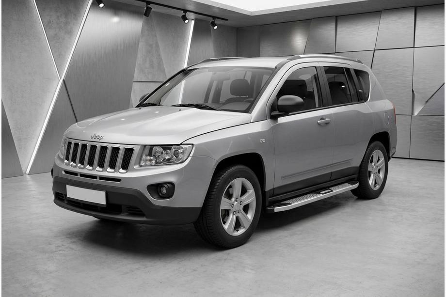 Jeep Compass 2006–2016 Mevsim Grey sivuporrastangot (2 kpl, alumiini) Image