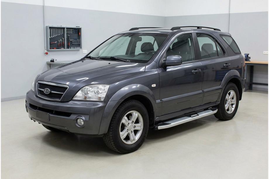 Kia Sorento I BL 2002–2009 Mevsim Grey sivuporrastangot (2 kpl, alumiini) Image