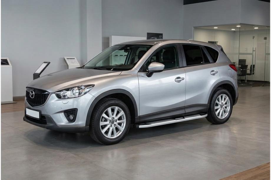 Mazda CX-5 2012–2017 Mevsim Grey sivuporrastangot (2 kpl, alumiini) Image