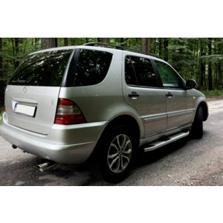 Mevsim Grey sivuporrastangot (2 kpl, alumiini) Mercedes ML W163 1997–2005 kuva 4