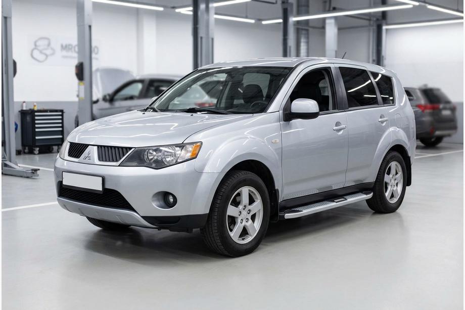 Mitsubishi Outlander 2006–2012 Mevsim Grey sivuporrastangot (2 kpl, alumiini) Image