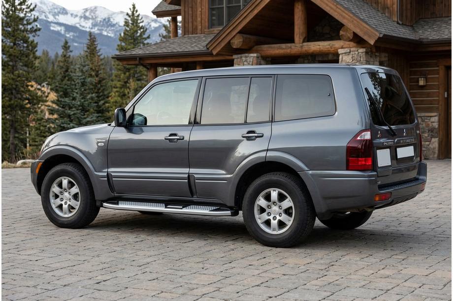 Mitsubishi Pajero Wagon III 1999–2006 Mevsim Grey sivuporrastangot (2 kpl, alumiini) Image