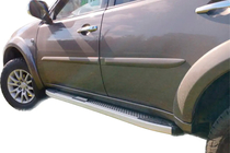 Mitsubishi Pajero Sport 2008–2015 Mevsim Grey sivuporrastangot (2 kpl, alumiini) kuva 8