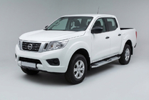 Nissan Navara/NP300 2016– Mevsim Grey sivuporrastangot (2 kpl, alumiini) kuva 1