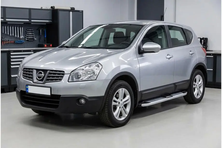 Nissan Qashqai 2007–2010 Mevsim Grey sivuporrastangot (2 kpl, alumiini) Image