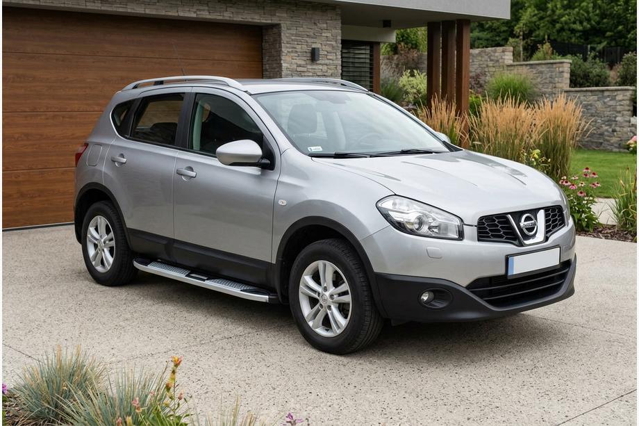 Nissan Qashqai 2010–2014 Mevsim Grey sivuporrastangot (2 kpl, alumiini) Image