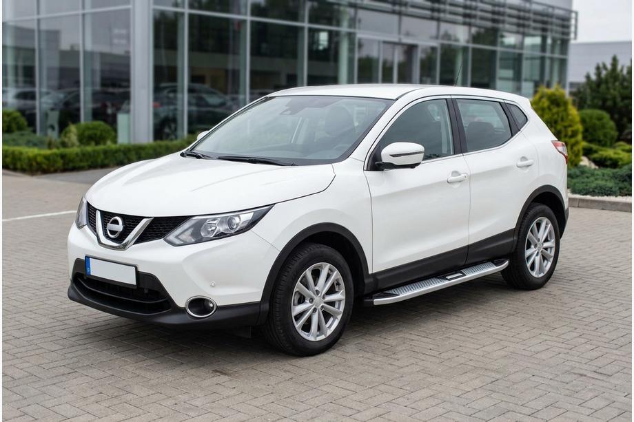 Nissan Qashqai 2014–2021 Mevsim Grey sivuporrastangot (2 kpl, alumiini) Image