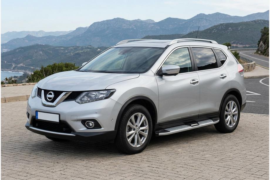 Nissan X-trail T32/Rogue 2014–2021 Mevsim Grey sivuporrastangot (2 kpl, alumiini) Kuva 1
