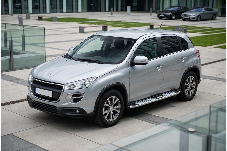 Peugeot 4008 2012–2017 Mevsim Grey sivuporrastangot (2 kpl, alumiini) Image
