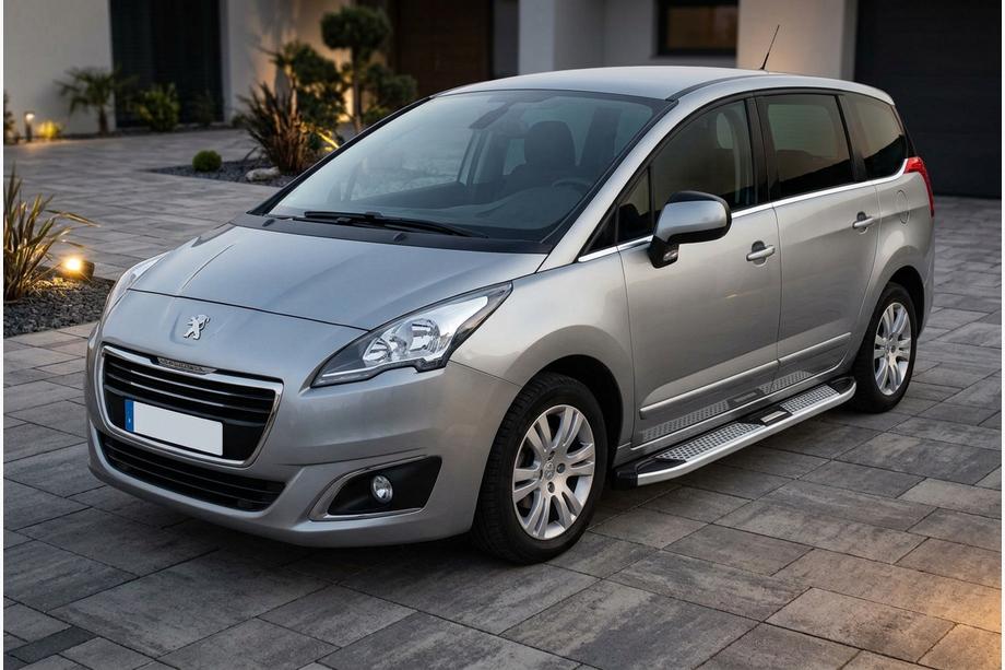 Peugeot 5008 2009–2016 Mevsim Grey sivuporrastangot (2 kpl, alumiini) Image