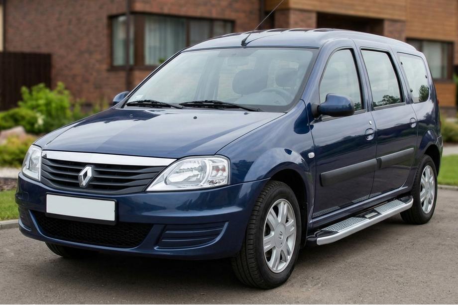 Renault Logan MCV 2005–2013 Mevsim Grey sivuporrastangot (2 kpl, alumiini) Image