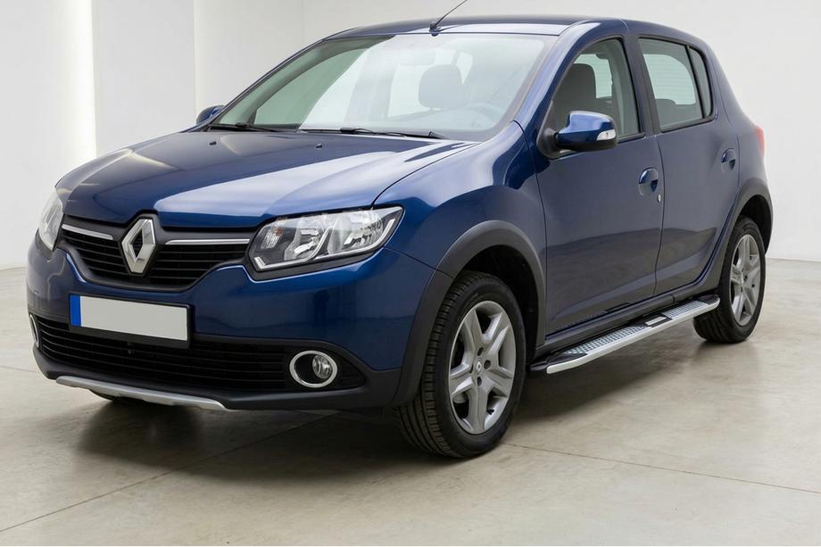 Renault Sandero 2013–2022 Mevsim Grey sivuporrastangot (2 kpl, alumiini) Image