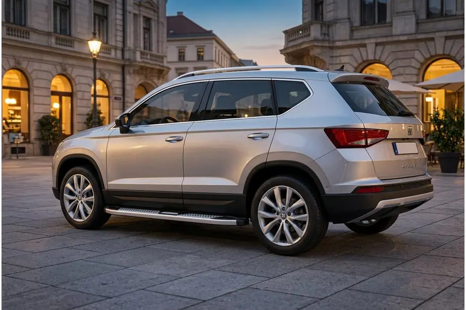 Seat Ateca 2016– Mevsim Grey sivuporrastangot (2 kpl, alumiini) Image