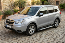 Subaru Forester 2013–2018 Mevsim Grey sivuporrastangot (2 kpl, alumiini) kuva 1