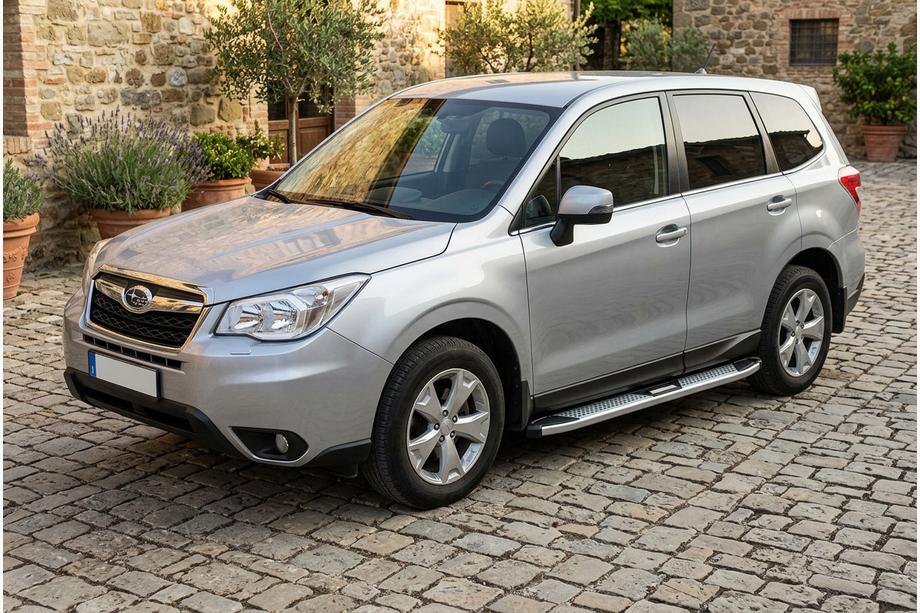 Subaru Forester 2013–2018 Mevsim Grey sivuporrastangot (2 kpl, alumiini) Image