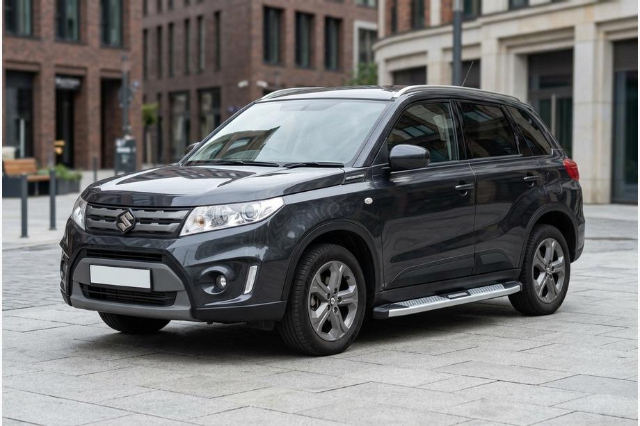 Suzuki Vitara 2015– Mevsim Grey sivuporrastangot (2 kpl, alumiini) Kuva 1