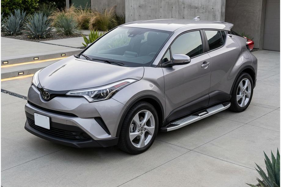 Toyota C-HR 2016–2023 Mevsim Grey sivuporrastangot (2 kpl, alumiini) Image