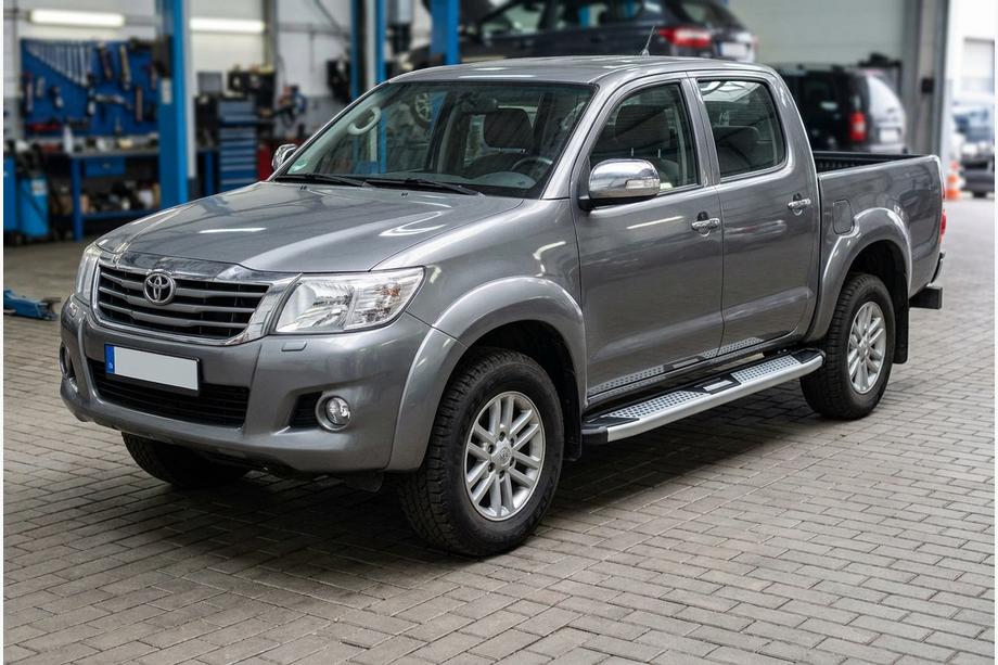Toyota Hilux 2006–2015 Mevsim Grey sivuporrastangot (2 kpl, alumiini) Image