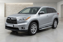 Toyota Highlander 2013–2019 Mevsim Grey sivuporrastangot (2 kpl, alumiini) kuva 1