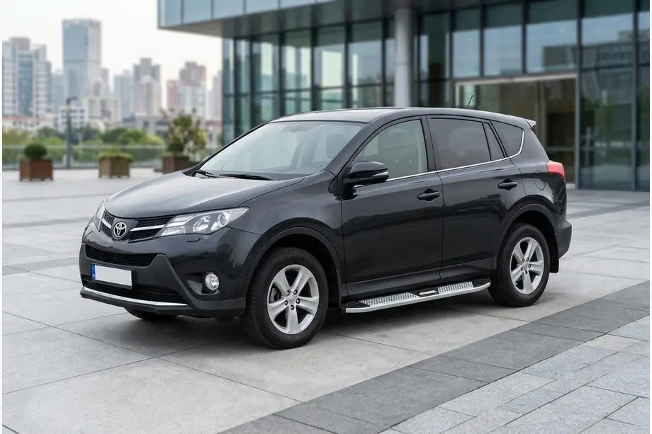 Toyota Rav 4 2013–2018 Mevsim Grey sivuporrastangot (2 kpl, alumiini) Image