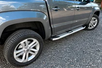 Volkswagen Amarok 2010–2022 Mevsim Grey sivuporrastangot (2 kpl, alumiini) kuva 1