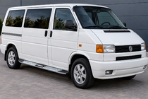 Volkswagen T4 Transporter 1990–2003 Mevsim Grey sivuporrastangot (2 kpl, alumiini) pitka akselivali kuva 1