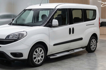 Opel Combo 2012–2018 Mevsim Grey sivuporrastangot (2 kpl, alumiini) Vain vakioakselivälille kuva 1