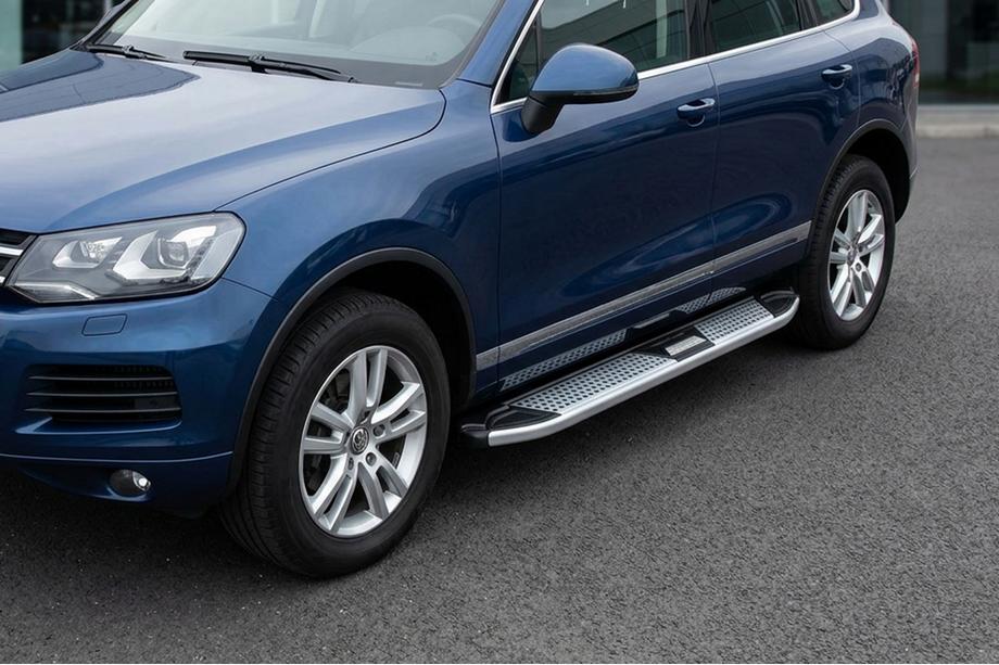 Porsche Cayenne 2003–2010 Mevsim Grey sivuporrastangot (2 kpl, alumiini) Image