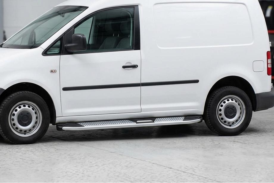 Volkswagen Caddy 2010–2015 Mevsim Grey sivuporrastangot (2 kpl, alumiini) Perusversio Image