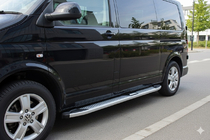 Volkswagen T5 Caravelle 2004–2010 Mevsim Grey sivuporrastangot (2 kpl, alumiini) Lyhyt akseliväli kuva 3
