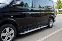 Volkswagen T5 2010–2015 Mevsim Grey sivuporrastangot (2 kpl, alumiini) pitka akselivali kuva 1