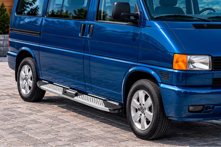 Volkswagen T4 Caravelle/Multivan 1990–2003 Mevsim Grey sivuporrastangot (2 kpl, alumiini) Image