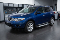 Nissan Murano 2008–2014 Mevsim Grey sivuporrastangot (2 kpl, alumiini) kuva 1