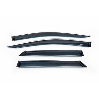Tuulenohjaimet kromilistalla LONG (4 kpl, HIC) kuva 4
