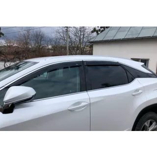 Ikkunatuulisuojat kromilistalla Short (4 kpl, HIC) Lexus RX 2016–2022 kuva 2