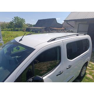 OmsaLine Solid kattokaiteet (2 kpl, mustat) Citroen Berlingo/Multispace 2018– kuva 3