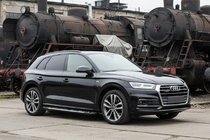 Audi Q5 2017–2025 Sunrise sivuportaat (2 kpl, alumiini) kuva 1