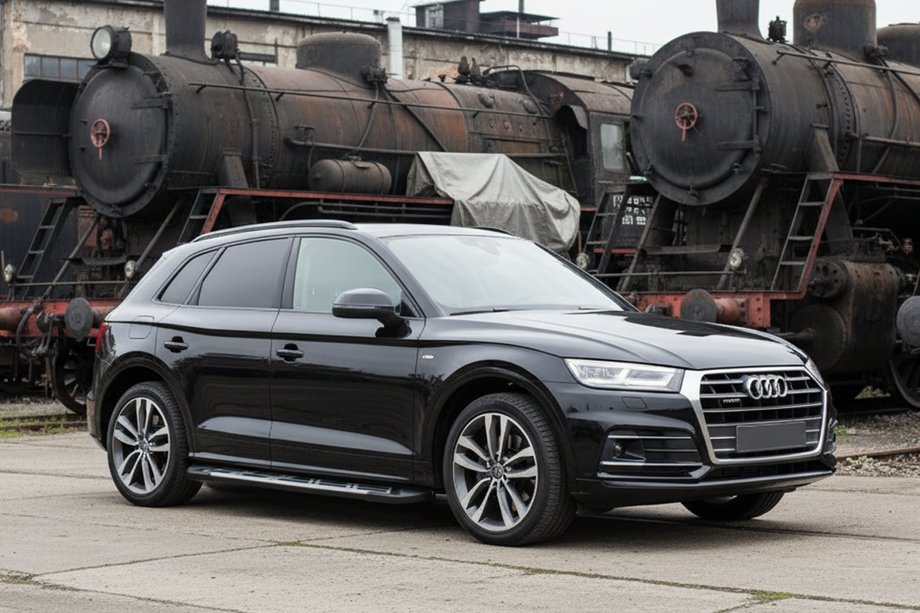 Audi Q5 2017–2025 Sunrise sivuportaat (2 kpl, alumiini) Image