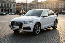 Audi Q5 2017–2025 Maydos V1 sivukynnykset (2 kpl, alumiini) kuva 1