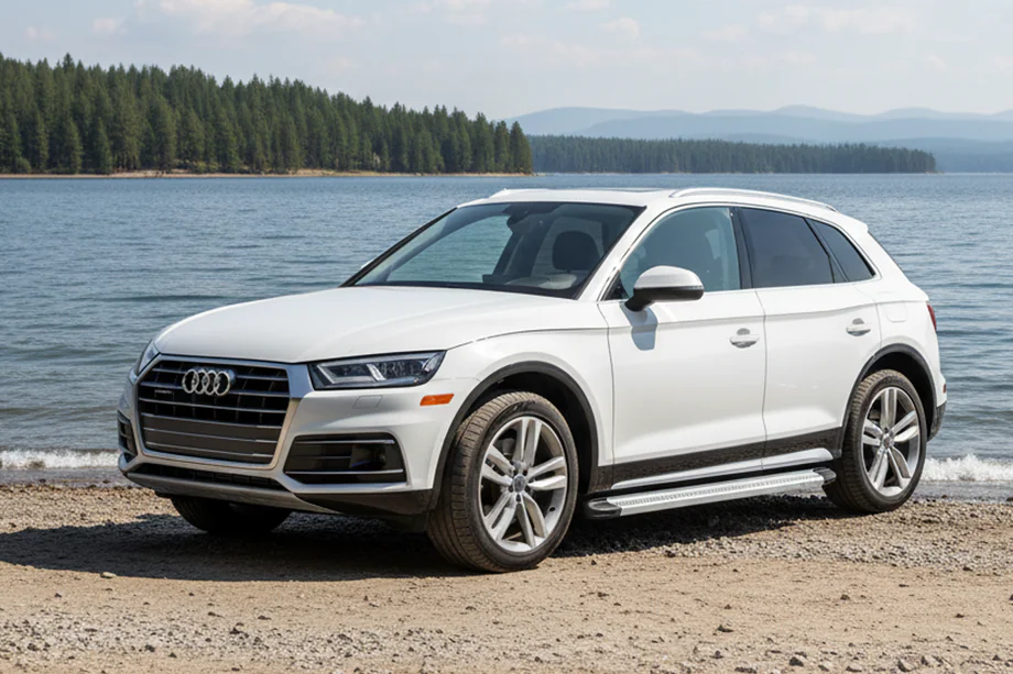 Audi Q5 2017–2025 Maya V2 sivuportaat (2 kpl, alumiini) Image