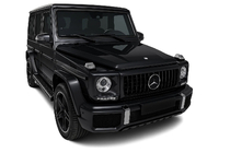 Mercedes G class W463 1990–2018 Etusäleikkö (GT Panamericana, ilman kromia) Täysin musta kuva 4