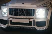 Mercedes G class W463 1990–2018 Etusäleikkö (GT Panamericana, ilman kromia) Täysin musta kuva 8