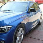 BMW 3-sarja F30/F31 2012–2019 Helmalistat EuroCap (M-Sport-helmoihin, kiiltävä musta) kuva 8