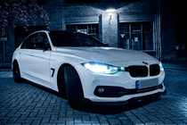BMW 3-sarja F30/F31 2012–2019 Helmalistat EuroCap (M-Sport-helmoihin, kiiltävä musta) kuva 11