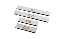 Citroen C-5 2008–2017 Carmos V1 kynnyslistat (4 kpl, ruostumaton teräs) kuva 2