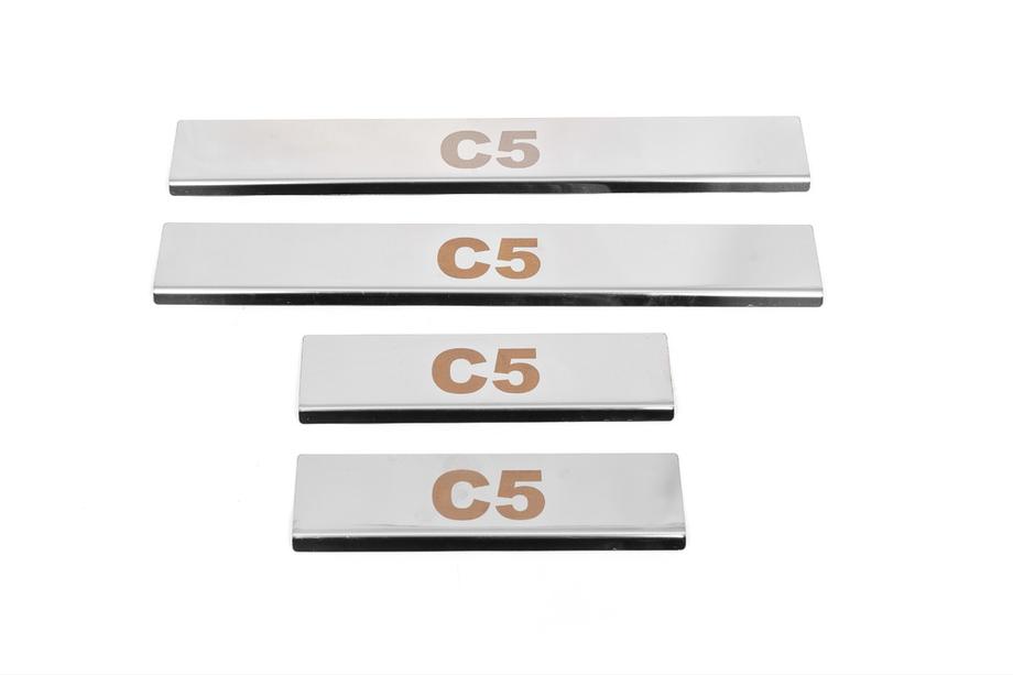 Citroen C-5 2008–2017 Carmos V1 kynnyslistat (4 kpl, ruostumaton teräs) Image